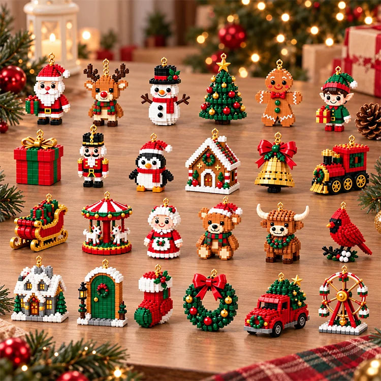 DIY Christmas Ornament Building Set – 24 Mini Holiday Keepsakes