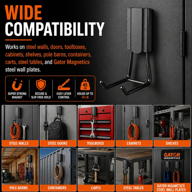 𧲠LockMag⢠Heavy-Duty Magnetic Hook