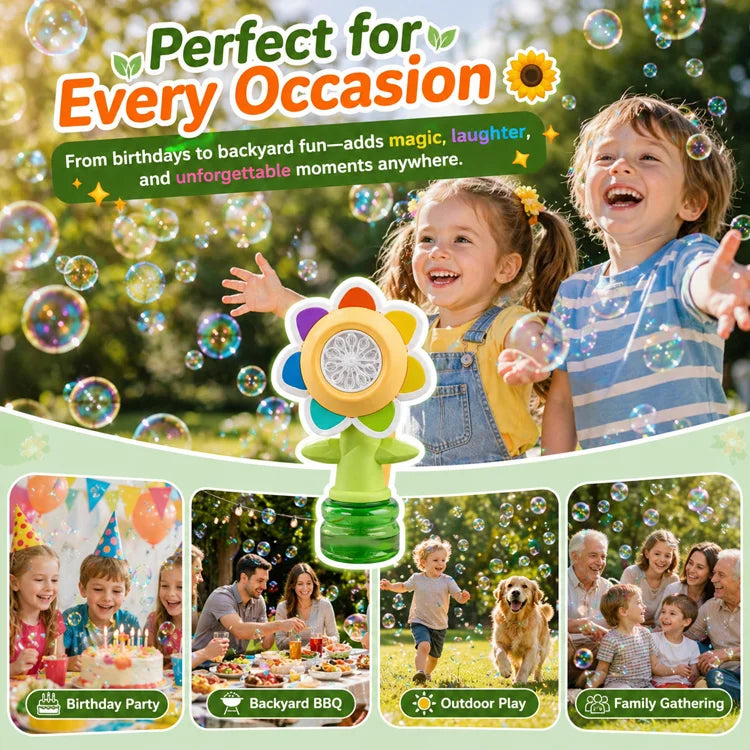 🌻 Dancing Bubble Flower Machine