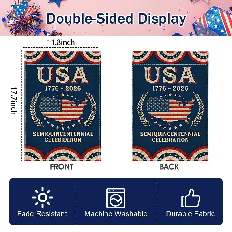 🇺🇸 FreedomLegacy - 250th Anniversary Garden Flag (1776–2026 Edition)