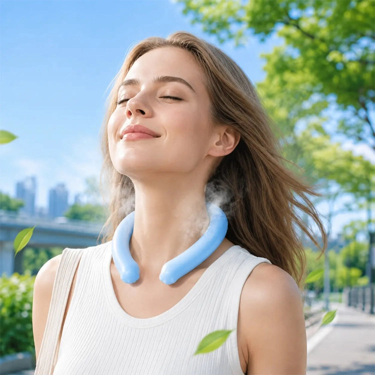 Cooling Neck Ring – Reusable Ice Cooling Collar, Instant Summer Heat Relief, Recharge-Free Wearable Neck Cooler