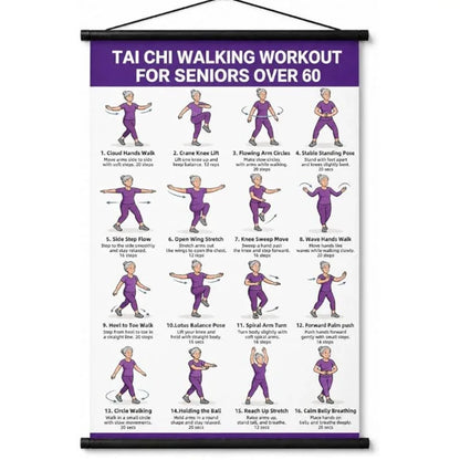 🔥Last Day 50% OFF💖Tai Chi Workout Poster for Seniors