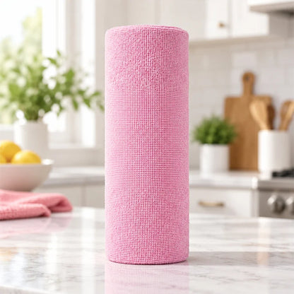 Reusable Microfiber Cleaning Cloth Roll