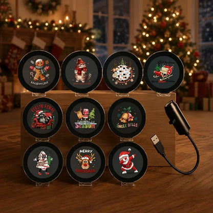 10-Scene Christmas Projector Light – USB Wall & Ceiling Holiday Projector