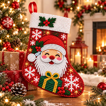 DIY Diamond Painting Christmas Stocking Kit – 6 Festive Holiday Designs
