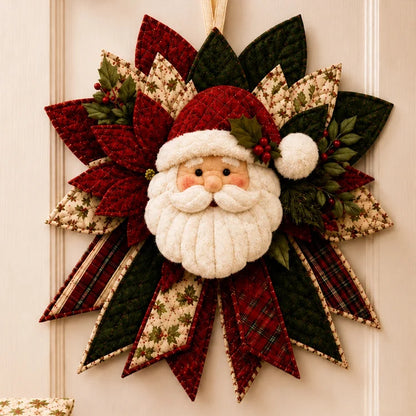 DIY Christmas Quilted Door Hanger Sewing Kit – 3D Holiday Decor