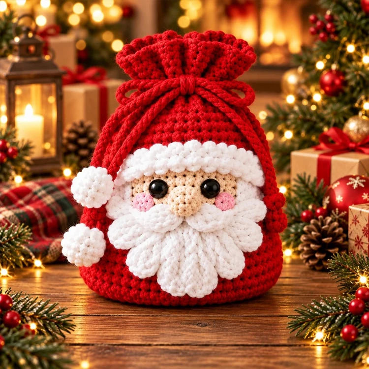 🔥Last Day 50% OFF 🔥Christmas Crochet Gift Pouch DIY Kit