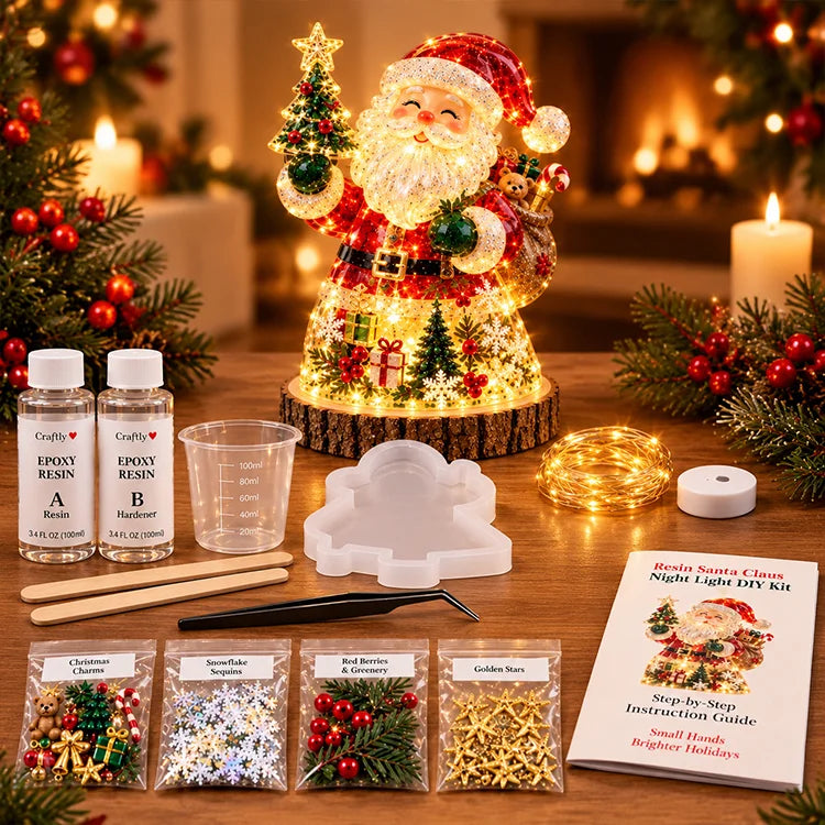 DIY Christmas Tree Resin Night Light Kit