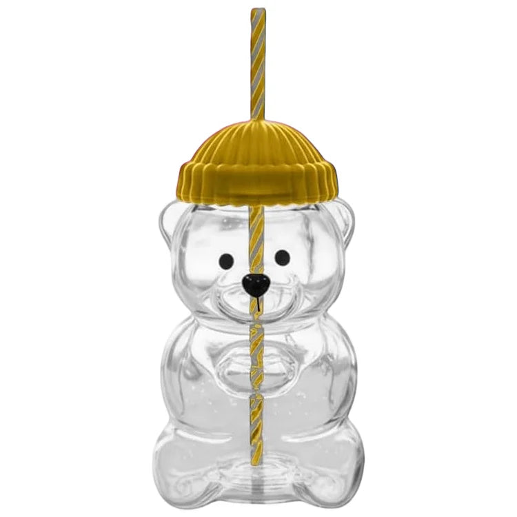 🧸 BearSip - Glass Cup – Cute, Cozy & Made to Brighten Your Day