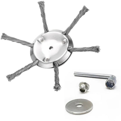 🔥 WeedSlayer™ 6” Heavy-Duty Steel Wire Trimmer Head