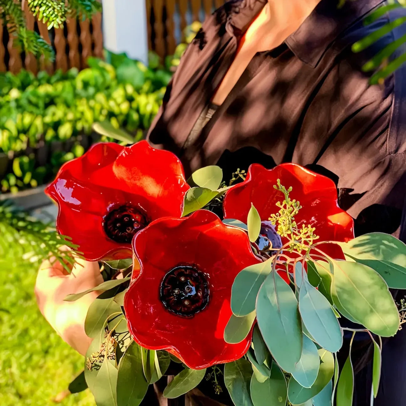🎁Mother’s Day Gift 🐦 Handmade Metal Flower Garden Stake Bird Bath