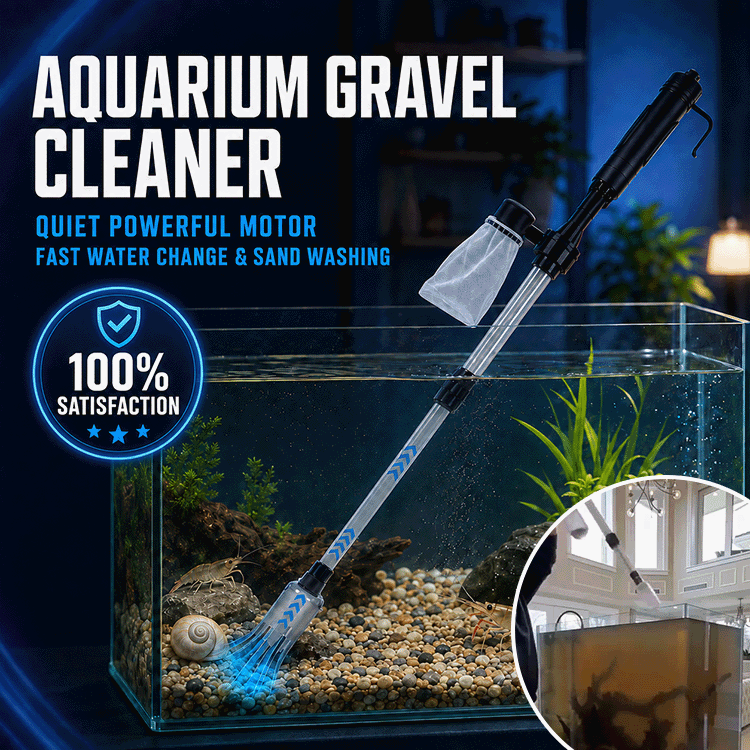 Electric Aquarium Gravel Cleaner – 4-in-1 Water Changer & Fish Tank Vacuum