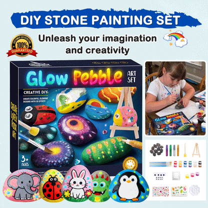 Rock Painting Kit for Kids – DIY Arts & Crafts Creative Stone Decorating Set