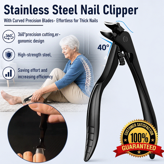 🦶 PodiEase™ Precision Toenail Clipper • Wide-Opening Surgical Steel • Anti-Splash Catcher • Safe Ingrown Nail Care