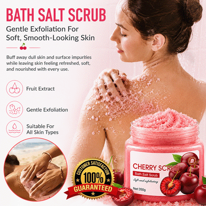 Exfoliating Body Salt Scrub – Deep Cleansing, Rough Skin Smoothing & Moisturizing Body Polish