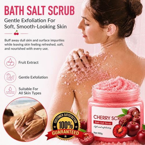 Exfoliating Body Salt Scrub – Deep Cleansing, Rough Skin Smoothing & Moisturizing Body Polish
