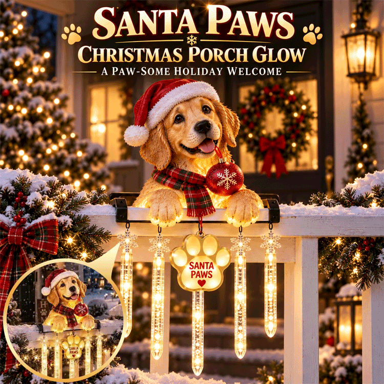 Santa Paws Railing Light