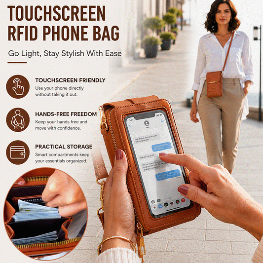 Touchscreen RFID Crossbody Phone Bag