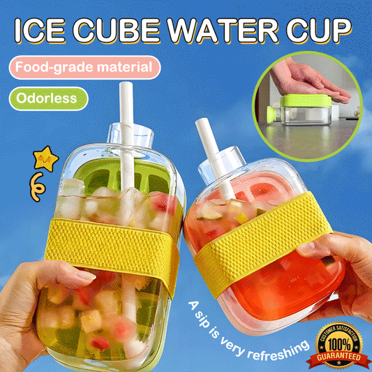❄️ Press & Chill - 2-in-1 Ice Maker + Water Bottle