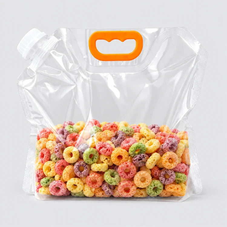 Reusable Airtight Dry Food Storage Bag – Stand-Up Easy-Pour Pantry Container