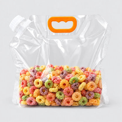 Reusable Airtight Dry Food Storage Bag – Stand-Up Easy-Pour Pantry Container
