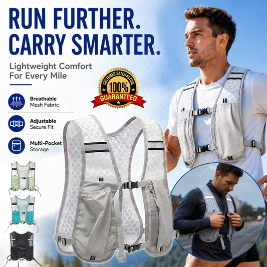 Lightweight Running Vest Backpack – Breathable Hydration Pack for Marathon, Trail Running & Hiking
