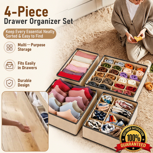 👗 Multi-Compartment Fabric Drawer Organizer Set