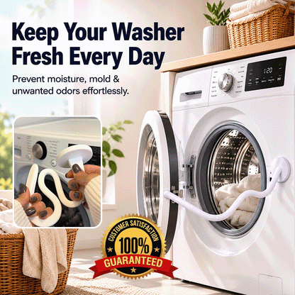 🧺 Magnetic Front-Load Washer Door Prop – Flexible Silicone Magnetic Door Holder for Better Airflow & Odor Prevention