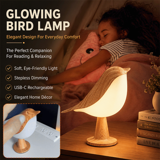 🕊️ Bird-Shaped Touch Control Rechargeable LED Table Lamp