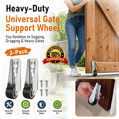 Universal Door Sag Repair Roller – Heavy-Duty Bearing Support Wheel for Wooden Doors, Gates & Furniture Mobility