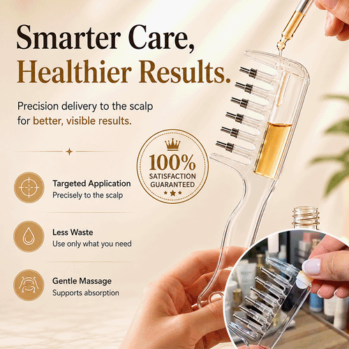 Scalp Care Massage Applicator Comb – Oil & Serum Root Applicator