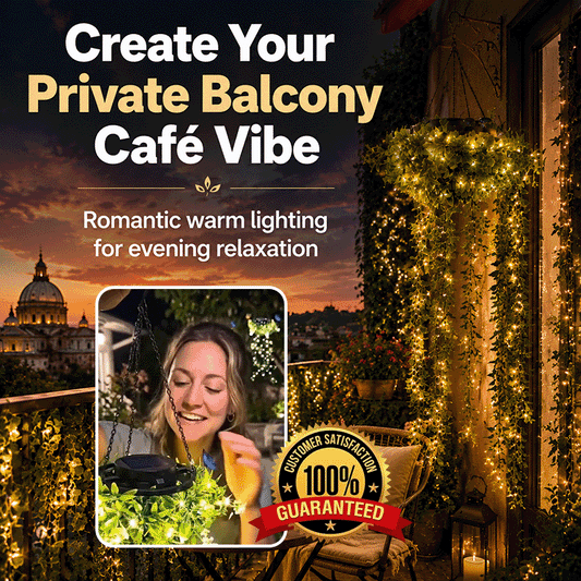 Solar Powered Artificial Ivy Garland Lights