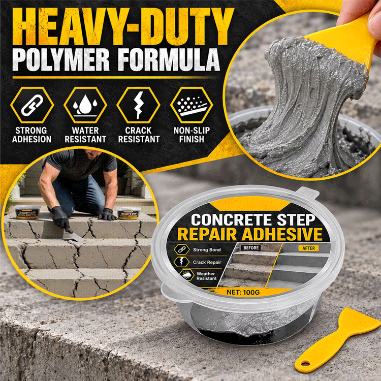 Heavy-Duty Concrete Step Repair Adhesive – Crack & Chip Filler