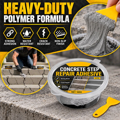 Heavy-Duty Concrete Step Repair Adhesive – Crack & Chip Filler