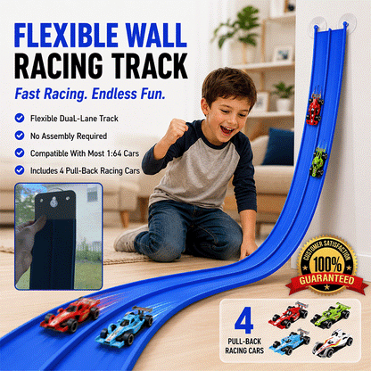 🏎️ Flexible Two-Lane Race Track Set