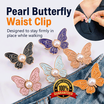 ButterflyFit - No-Sew Waist Tightener Clips – Reusable Butterfly Jean Waist Adjuster for Loose Pants, Skirts & Dresses