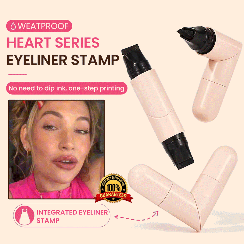 2-in-1 Rotating Winged Eyeliner Stamp Pen – Waterproof Quick-Dry Smudge-Proof Precision Liquid Eyeliner