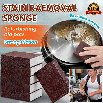 4 Pack Diamond Grit Scrub Sponge – Heavy Duty Rust Remover, Non-Scratch Kitchen Cleaning Block, Chemical-Free Magic Eraser for Pots, Pans & Tough Stains