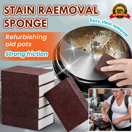 4 Pack Diamond Grit Scrub Sponge – Heavy Duty Rust Remover, Non-Scratch Kitchen Cleaning Block, Chemical-Free Magic Eraser for Pots, Pans & Tough Stains