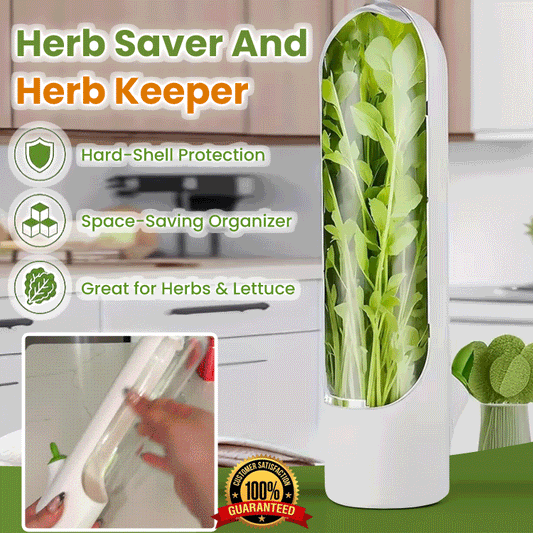 Premium Herb Keeper & Vegetable Freshness Container – Extend Freshness Up to 2–3 Weeks
