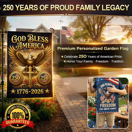 🇺🇸 FreedomLegacy - 250th Anniversary Garden Flag (1776–2026 Edition)