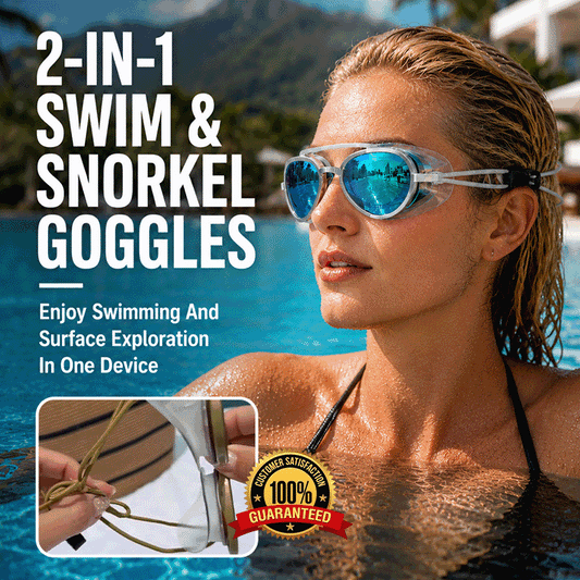 Adult Mirror Swim Goggles – Anti-Fog Wide View UV Protection Swimming Goggles