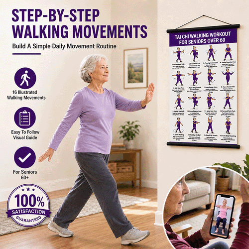 🔥Last Day 50% OFF💖Tai Chi Workout Poster for Seniors