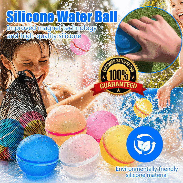 💦 SnapSplash - Magnetic Reusable Silicone Water Balloons • 1-Second Fill • Self-Sealing • Eco-Friendly • Safe for Kids
