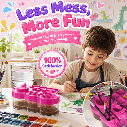 Automatic Paint Brush Washer & Palette Station