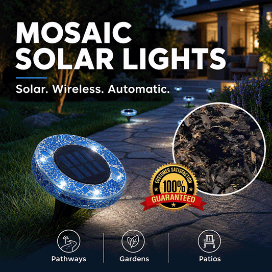 ✨ MoonTile - Mosaic Garden Path Lights