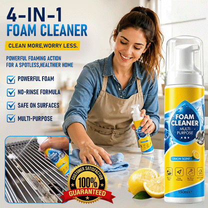 🫧 Multi-Enzyme Fabric & Sneaker Cleaner - Waterless Deep Cleaning Foam Spray for Sofas, Sneakers, Upholstery & Car Interiors
