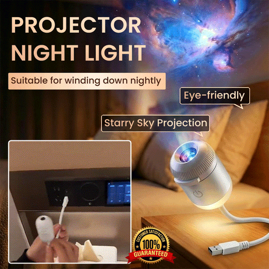 ✨ USB Starry Sky Projection Night Light