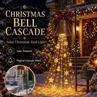 🔥Last Day 50% OFF 🔥Solar Christmas Bell Cascade Yard Light
