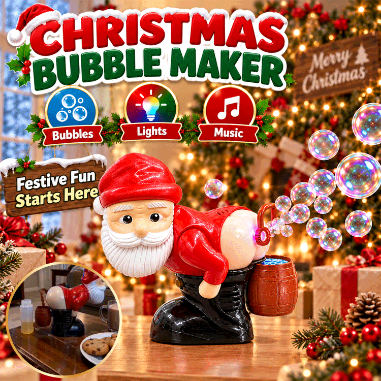 Christmas Character Bubble Machine – Music, Lights & Automatic Bubbles